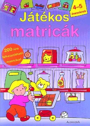 Vásárlói kedvenc Játékos matricák 4-5 éveseknek