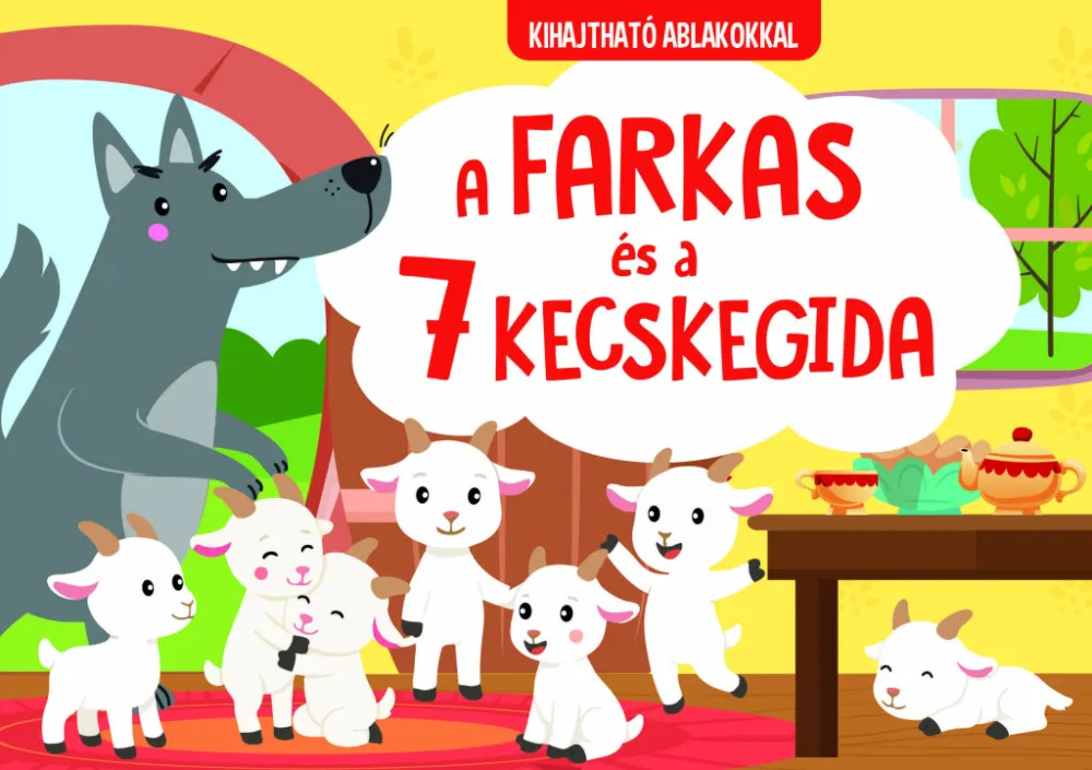 Akciós ár A farkas és a 7 kecskegida - kihajtható ablakokkal