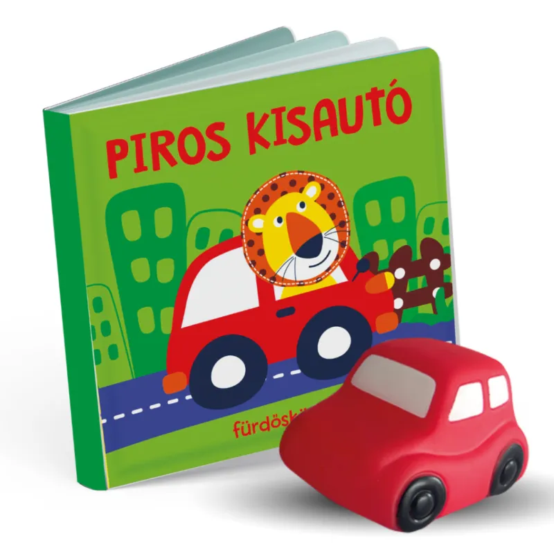 Kedvezményes ár Piros kisautó - fürdőskönyv játékkal