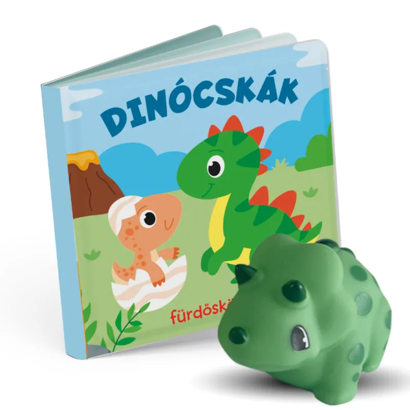 Végkiárusítás Dinócskák - fürdőskönyv játékkal