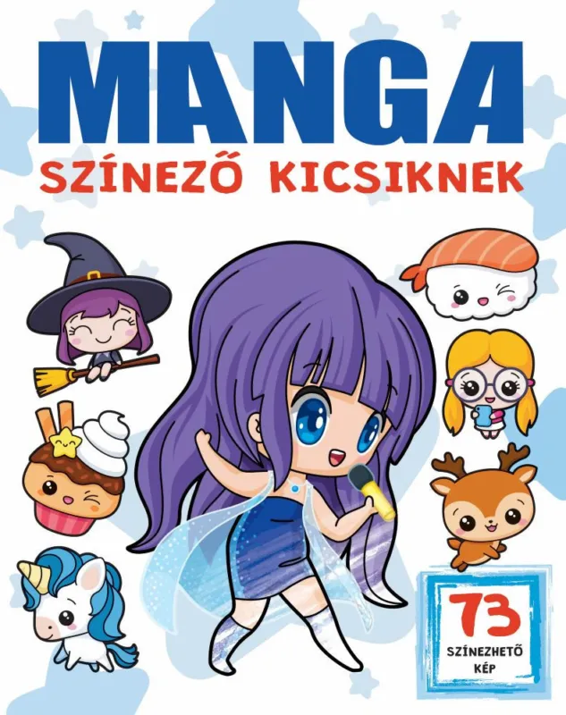 Manga színező kicsiknek Gyors kiszállítás