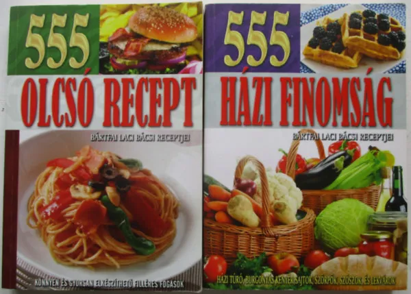 555 házi finomság + 555 olcsó recept Szezonális akció