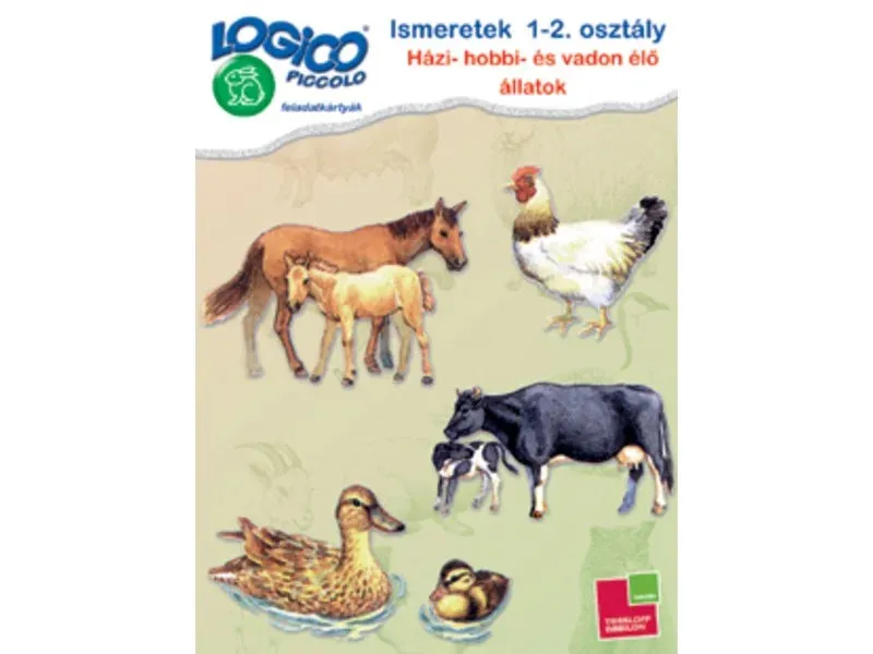 LOGICO Piccolo Ismeretek 1-2.o Házi-, hobbi és vadon élő állatok Prémium