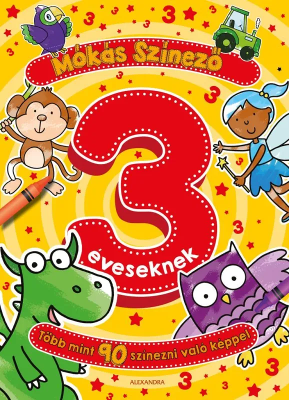 Exkluzív ajánlat Mókás színező 3 éveseknek