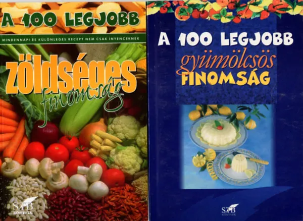 Különleges ajánlat 4 db A 100 legjobb szakácssorozatból ( együtt ) 1. A 100 a legjobb ötlet hidegtálakhoz, 2. A 100 legjobb karácsonyi recept, 3. A 100 legjobb zöldséges finomság, 4. A 100 legjobb gyümölcsös finomság