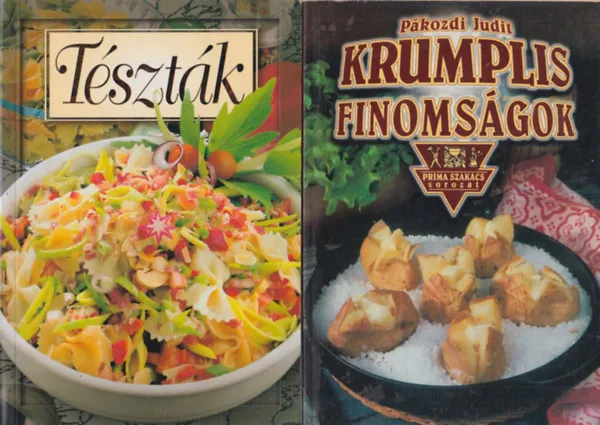 2 db szakácskönyv: Tészták + Krumplis finomságok Olcsó