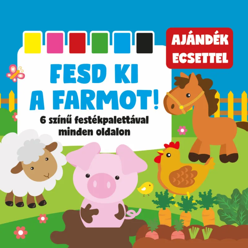 Legjobb ár Fesd ki a farmot! 6 színű festékpalettával minden oldalon