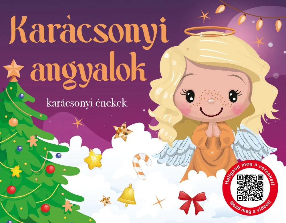 Karácsonyi angyalok - karácsonyi énekek (szállítási sérült) (kartonkönyv) Szezonális akció
