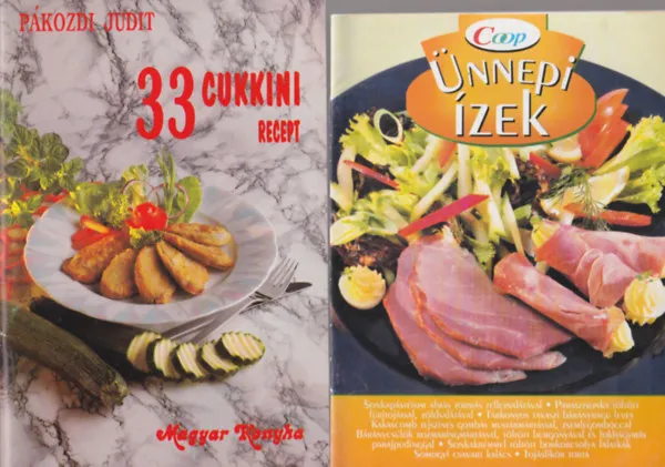 5 db szakácsfüzet: Coop Ünnepi ízek + 33 cukkini recept + Halételek + Fakanál recepttár 2005/1 + Ételek mikrohullámon Vedd meg online