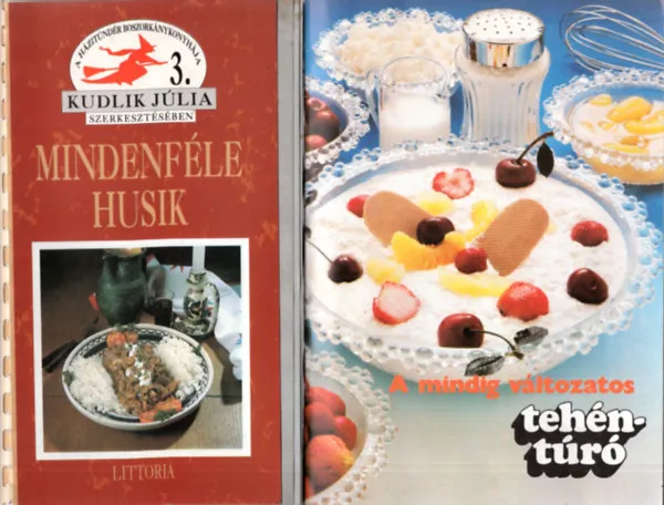 2 db szakácsfüzet ( együtt ) 1. Mindenféle husik- Kudlik Júlia 3., 2. A mindig változatos tehéntúró Outlet