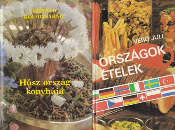 Népszerű 5 db Szakácskönyv: Ízek, receptek 45 országból, Spanyol ételek, Főzőkanállal hazán kívül, Országok ételek, Húsz ország konyhája