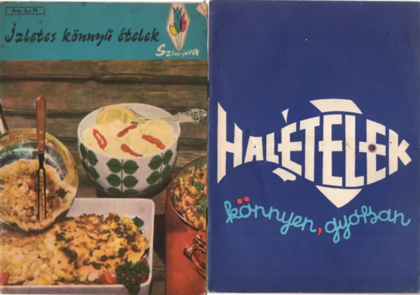 3 db Szakácsfüzet ( együtt ) 1. Tejtermékek az étlapon, 2. Ízletes könnyű ételek, 3. Halételek könnyen, gyorsan Expressz kézbesítés