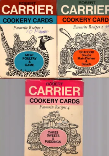 Olcsóbb 3 db Cookery Cards 1., 2., 4. kötete