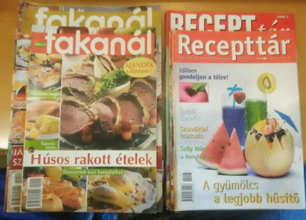 Kedvezmény 15 db gasztro újság (Recepttár, fakanál vegyesen)