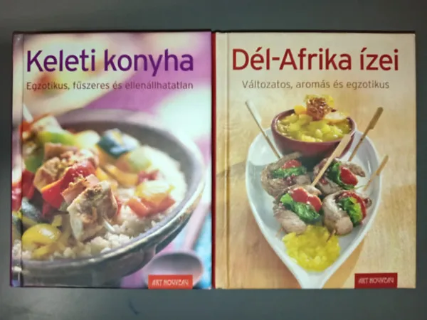 Szuper ajánlat (2db Art Nouveau szakácskönyv) Keleti konyha - Egzotikus, fűszeres és ellenállhatatlan + Dél-Afrika ízei - Változatos, aromás és egzotikus