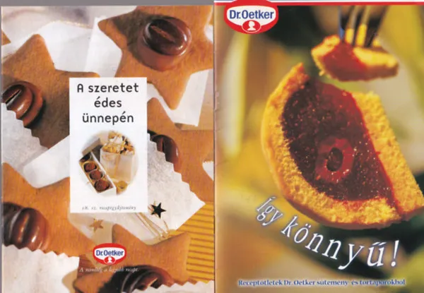 Árcsökkenés 5 db Dr. Oetker szakácsfüzet : 16., 18., 15., 13., 17. számok