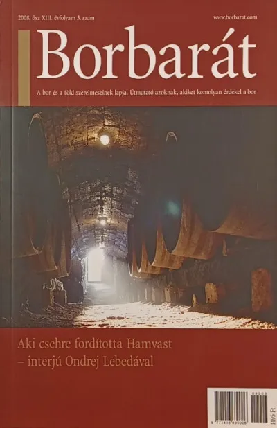 Újdonság Borbarát 2008. ősz XIII. évfolyam 3. szám