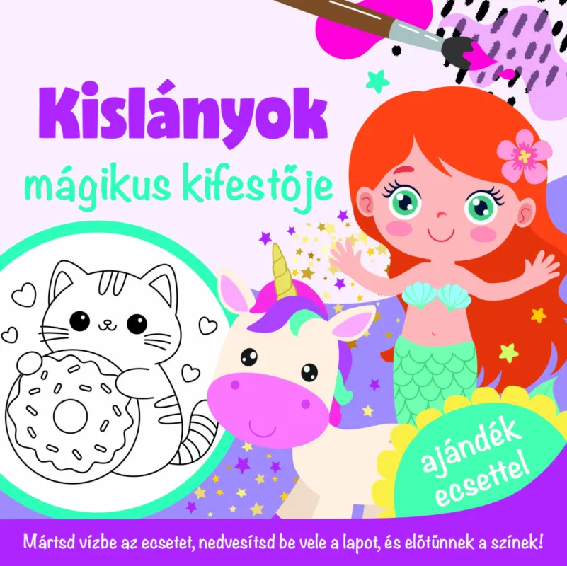 Kislányok - mágikus kifestője - ajándék ecsettel Legjobb ár