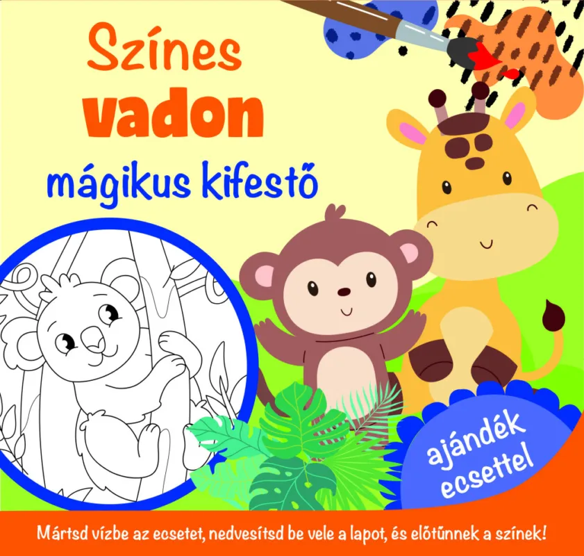 Színes vadon - mágikus kifestő - ajándék ecsettel Biztonságos vásárlás