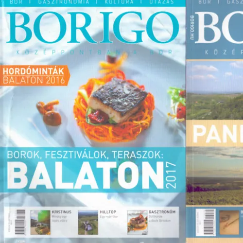 3 db Borigo magazin: 2015. április, 2017. június, október Végkiárusítás