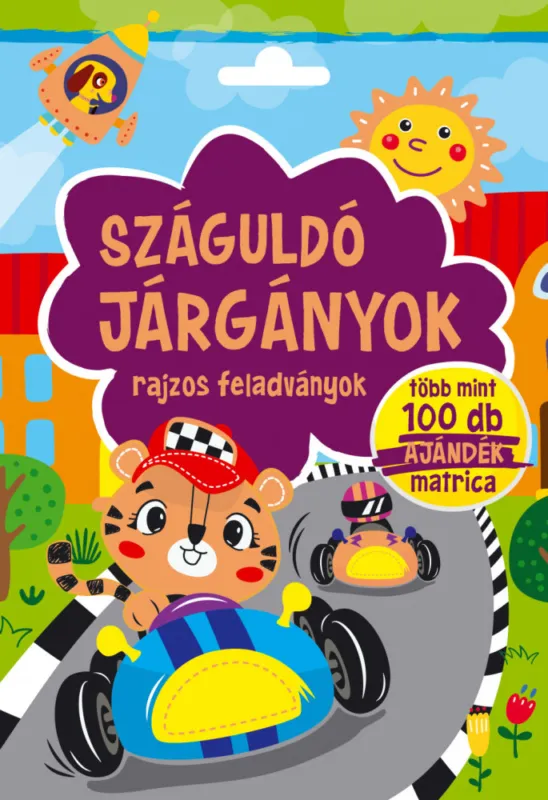 Száguldó járgányok - rajzos feladványok Különleges ajánlat
