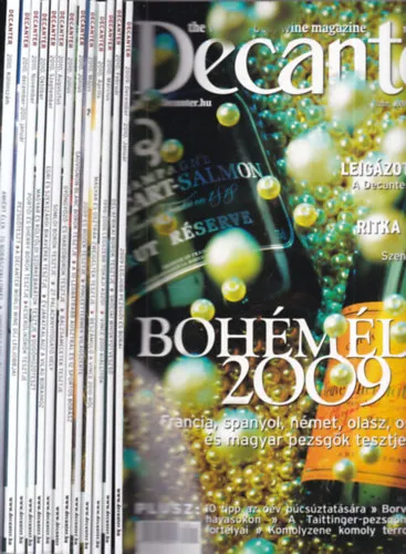 Decanter magazin 2009. december - 2011. január + Decanter különszám 2010. (13 db. lapszám) Szezonális akció