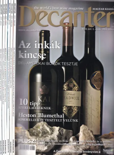 Decanter magazin 2011. február - július (6 db. lapszám) Kihagyhatatlan ajánlat