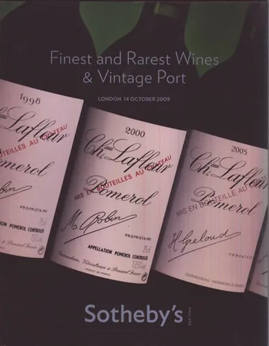 Különleges ajánlat Sotheby's: Finest and Rarest Wines & Vintage Port - 14 October 2009