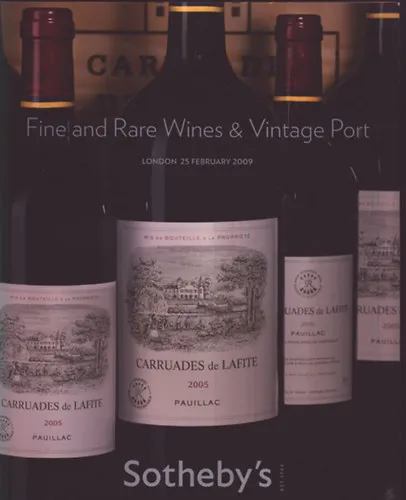 Biztonságos fizetés Sotheby's: Fine and Rare Wines & Vintage Port (25. february 2009)