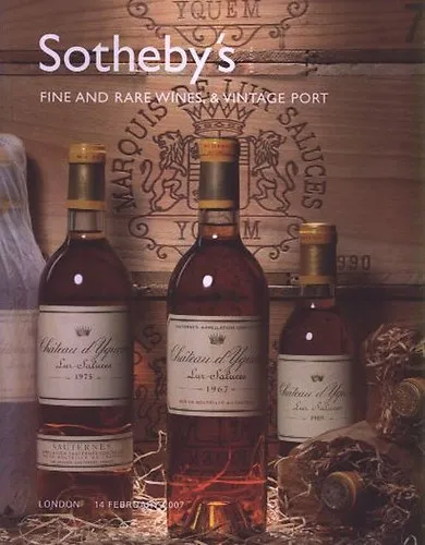 Sotheby's: Fine and rare wines & vintage port (London 14 February 207) Korlátozott ajánlat