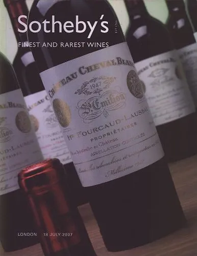 Kedvezményes ár Sotheby's: Finest and rarest wines (18. july 2007)