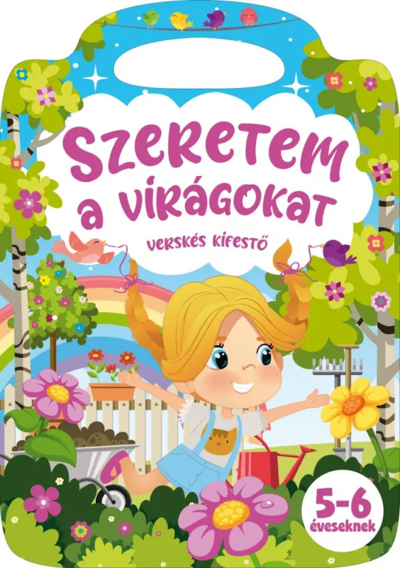Expressz szállítás Szeretem a virágokat versikés kifestő