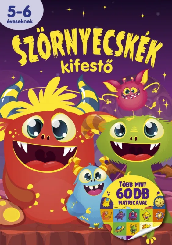 Szörnyecskék - matricás kifestő Kihagyhatatlan ajánlat