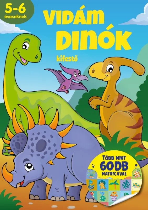 Vidám dinók - matricás kifestő Expressz szállítás