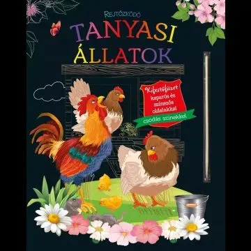 Rejtőzködő tanyasi állatok - Kifestőfüzet kaparós és színezős oldalakkal Kedvezményes ár