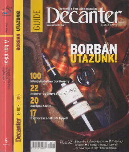 Biztonságos fizetés 2 db. boros könyv (Borban utazunk! + A bor titkai)