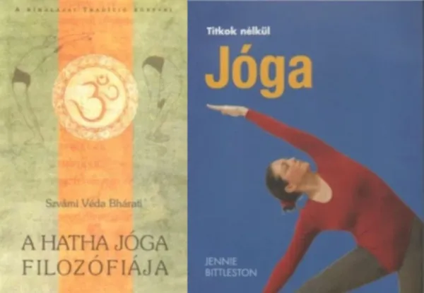 2 db könyv a jógáról: A hatha jóga filozófiája + Titok nélkül Jóga Vedd meg most
