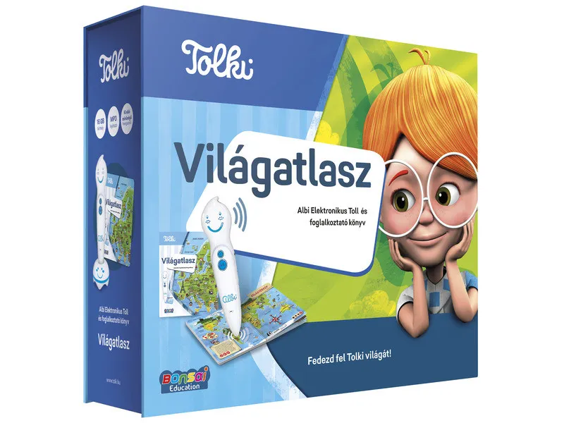 Tolki - Világatlasz szett (könyv +toll) Szuper ajánlat