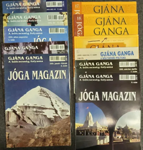 Alacsony ár 11 db Gjána Ganga - A bölcsesség folyama jóga magazin