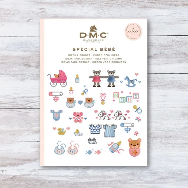 DMC Mini Booklet - keresztszemes hímzések - Bébi minták Korlátozott ajánlat