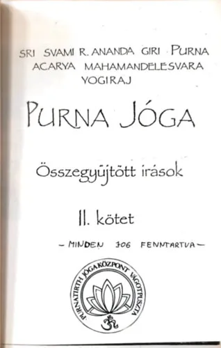 Purna jóga- Összegyűjtött írások II. Olcsóbb