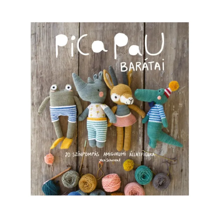 Pica Pau barátai - amigurumi horgolós könyv Azonnali szállítás