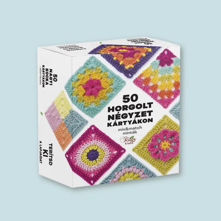 50 horgolt négyzet kártyákon - könyv Bestseller