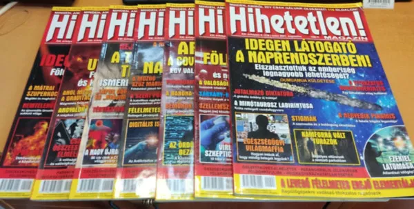 Korlátozott ajánlat 7 db Hihetetlen! magazin, szórványszámok