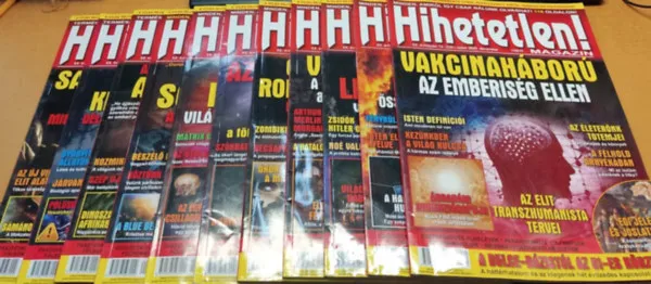 Outlet 11 db Hihetetlen! Magazin (szórványszámok, sorszámok a terméklapon, saját fotó)
