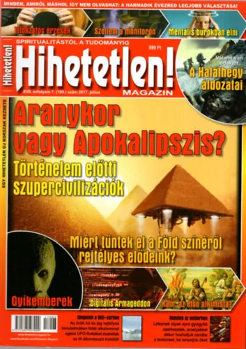 Hihetetlen! magazin 2016 november XVII. évf. 7. (189.) szám Szuper akció