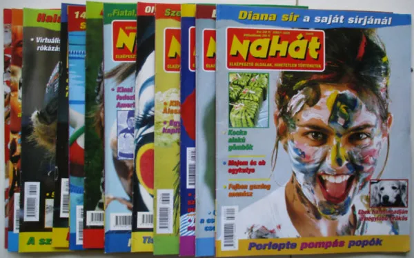 Biztonságos fizetés Nahát Magazin - Elképesztő oldalak, hihetetlen történetek 2003. teljes évfolyam, 12 db. lapszám
