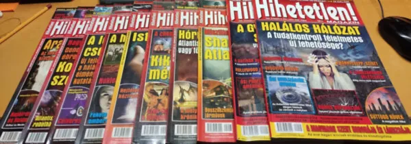 Kiárusítás 10 db Hihetetlen! Magazin, szórványszám (Jövővilág Alapítvány)