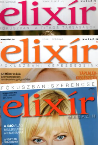 Kedvezményes ár Elixír magazin 2008. ( 1-12. szám, teljes évfolyam )