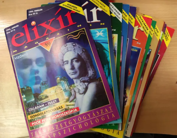 Prémium Új Elixír magazin- 1994. évfolyam 1-12. szám (teljes évfolyam, számonként)
